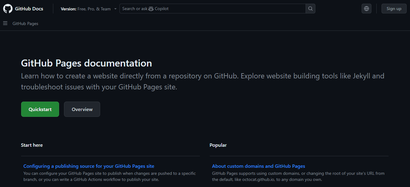 GitHub Docs