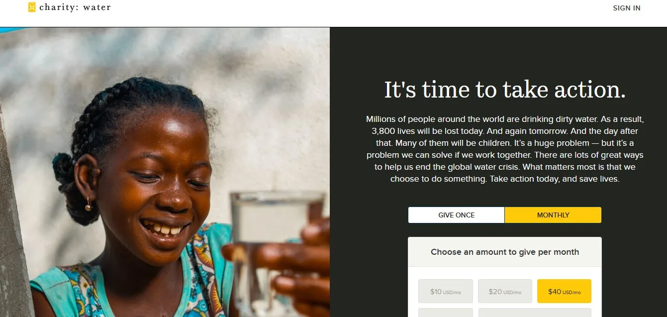 Website Statis untuk Charity