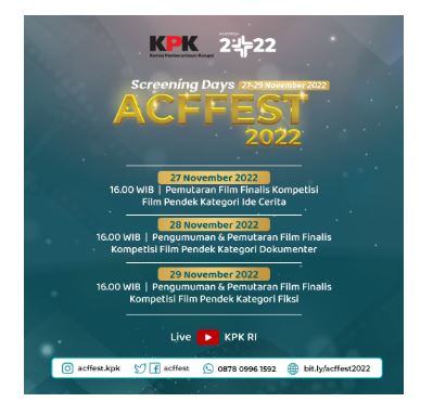 Poster screening days ACFFest di Jakarta
