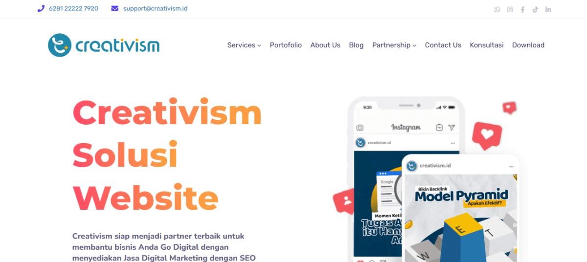 Contoh Web dan Blog Creativism