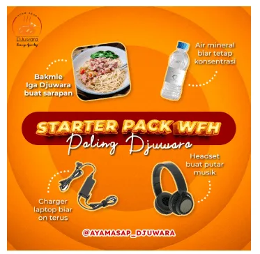 Konten entertainment Starter Pack WFH Paling Djuwara
