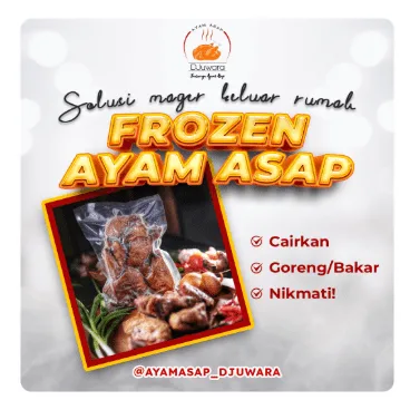 Konten produk Frozen Ayam Asap: enak dan membuat hidup lebih mudah