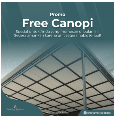 Konten promo Free Kanopi Batumas Residence