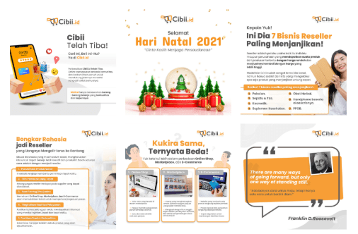Preview Instagram Feed @cibii.id - Berbagai Jenis Konten