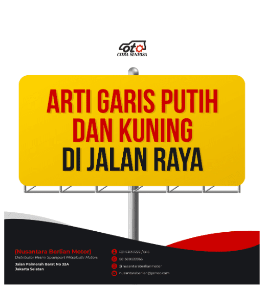 Carousel konten edukatif arti garis-garis jalan