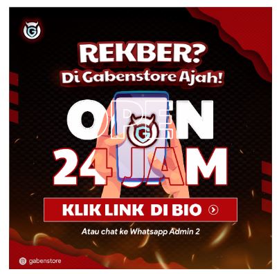 Konten layanan rekening bersama Rekber Gaben Store