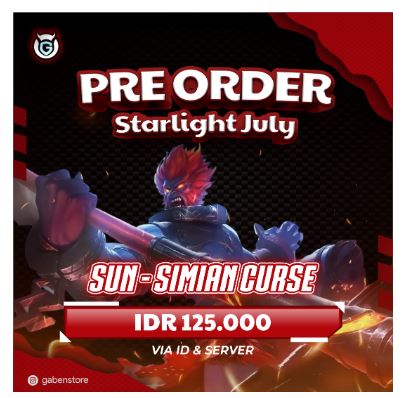 Konten preorder Starlight July Mobile Legends di Gaben Store