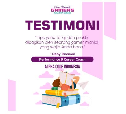 Konten testimoni pembaca buku GJBS sebagai social proof untuk membangun kredibilitas