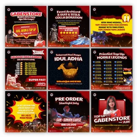 Overview Portfolio Instagram @gabenstore yang Dikelola oleh Creativism