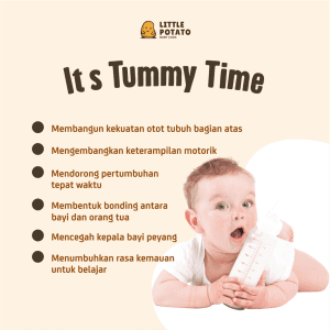 Gambar 6: Konten "It's Tummy Time!" - Aktivitas Stimulasi Bayi