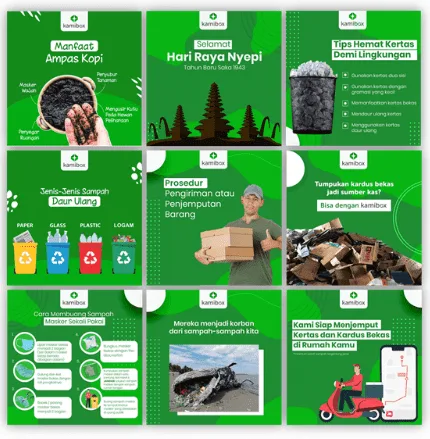 Preview Instagram Feed kamibox.id hasil kolaborasi dengan Creativism