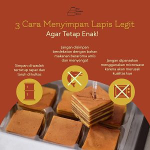 Konten tips menyimpan kue Sweet House JKT