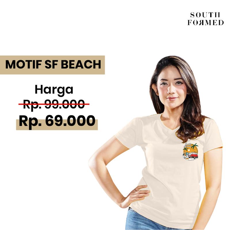 Konten produk Southformed dengan tema beach vibes yang didesain tim Creativism
