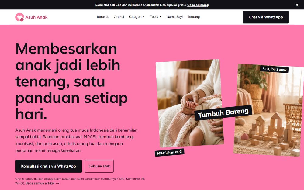 Website Asuh Anak - Creativism
