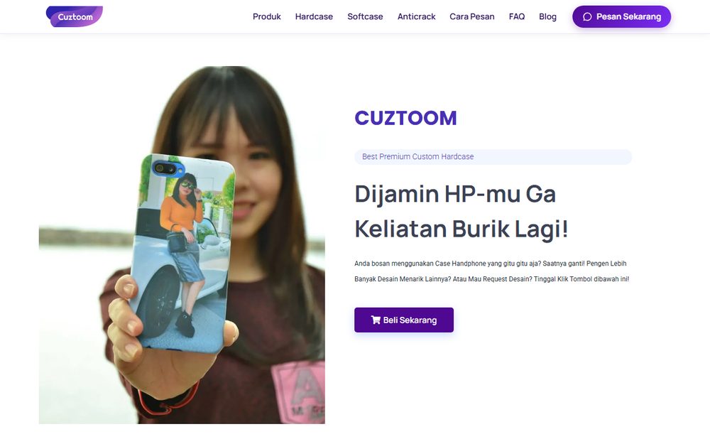 Website Cuztoom - Creativism
