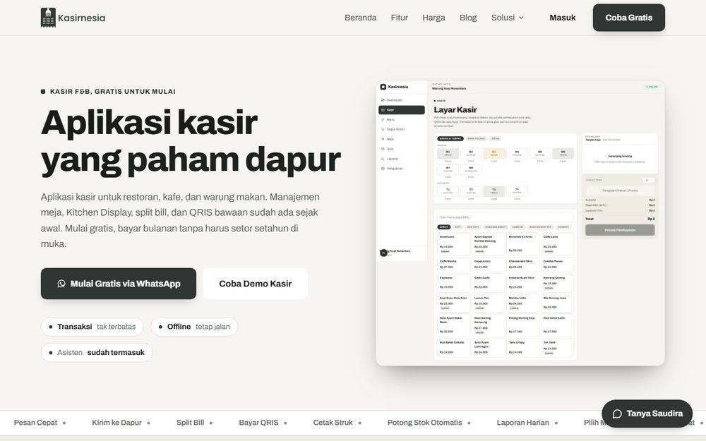 Website Kasirnesia - Creativism