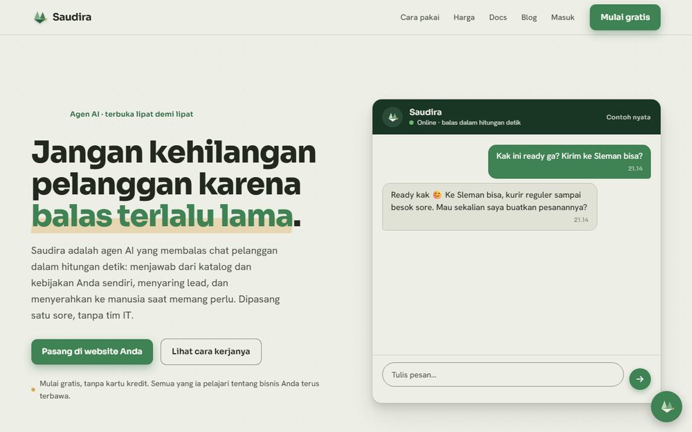 Website Saudira - Creativism