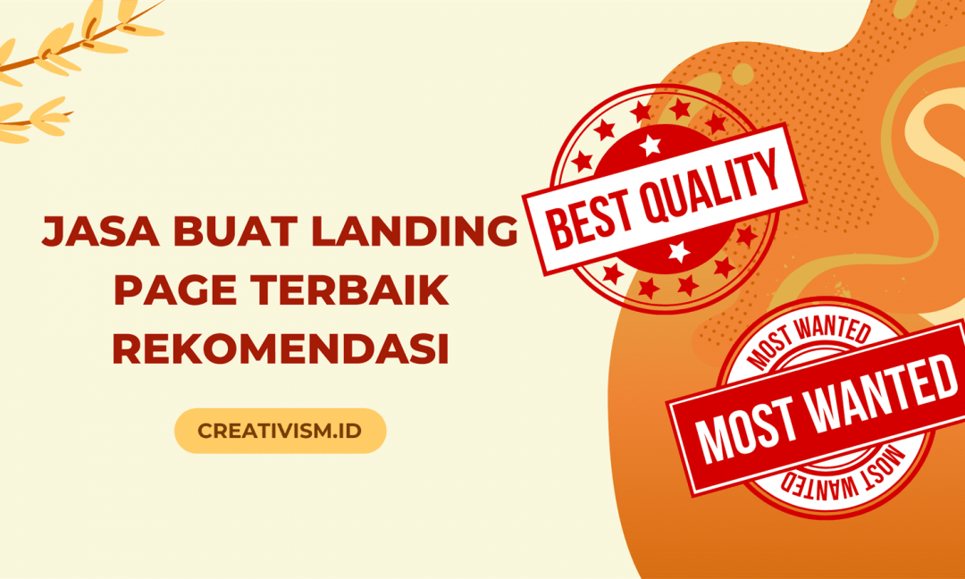 Jasa Buat Landing Page Terbaik Rekomendasi