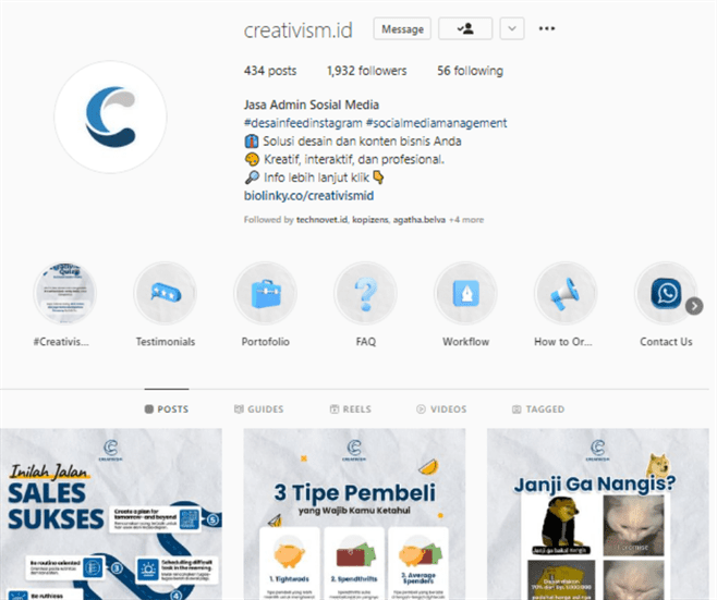 Pesan Jasa Konten Instagram, cara menambah followers instagram