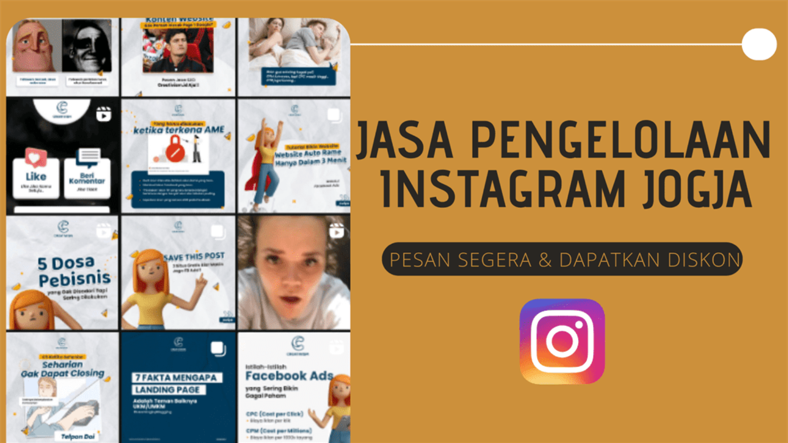 Jasa Pengelolaan Instagram Jogja