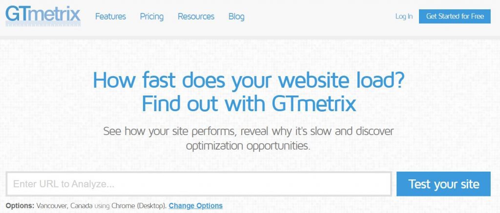 Menguji Kecepatan Website dengan GTMetriks