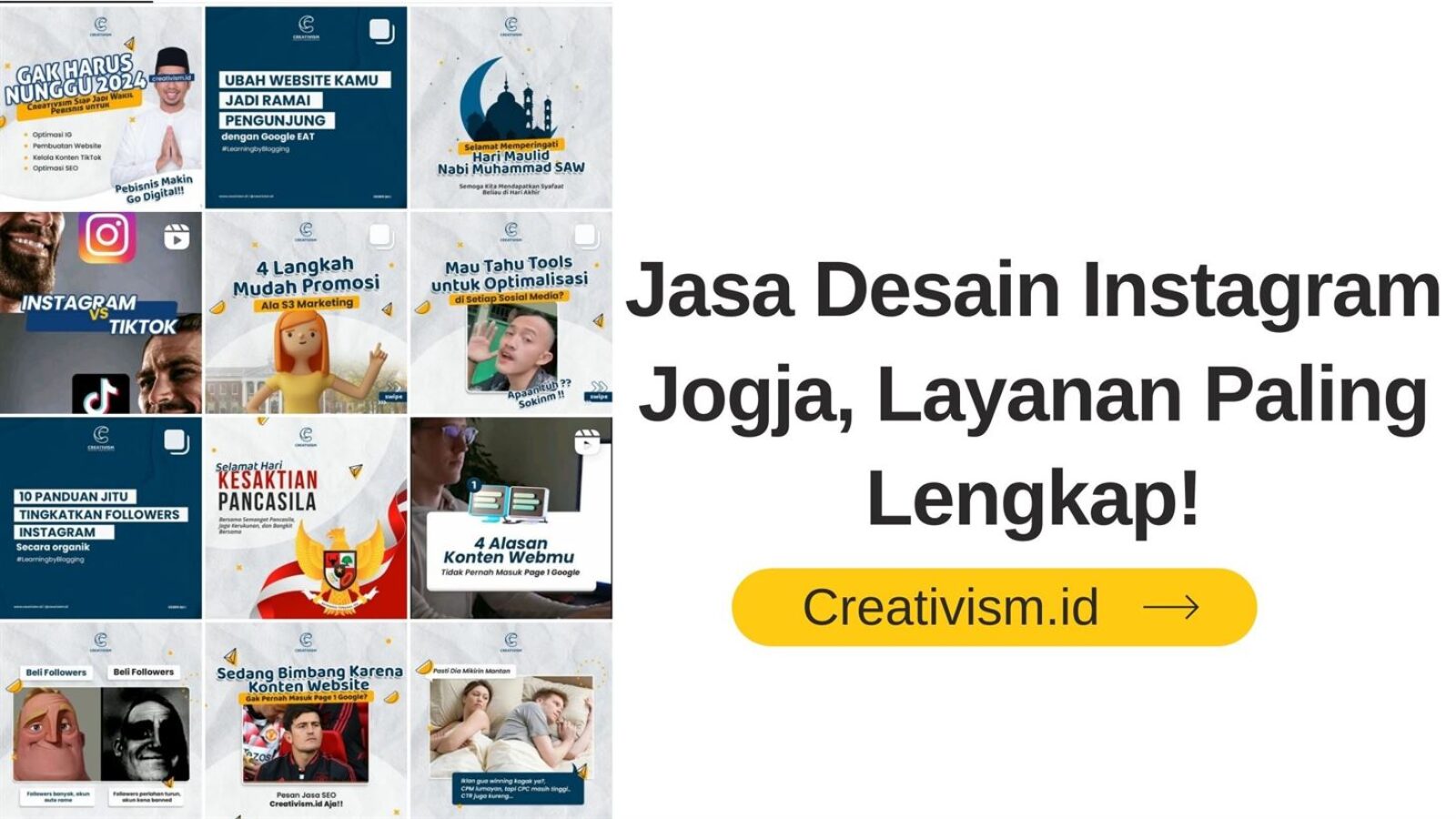 Jasa Desain Instagram Jogja, Layanan Paling Lengkap!