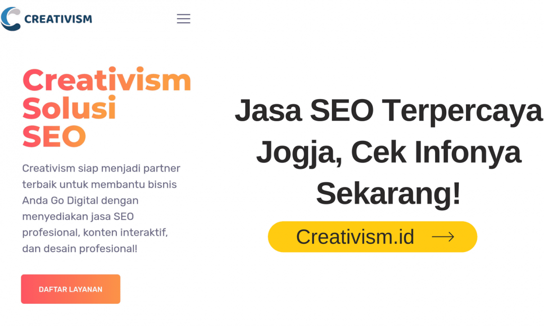 Jasa SEO Terpercaya Jogja, Cek Infonya Sekarang!