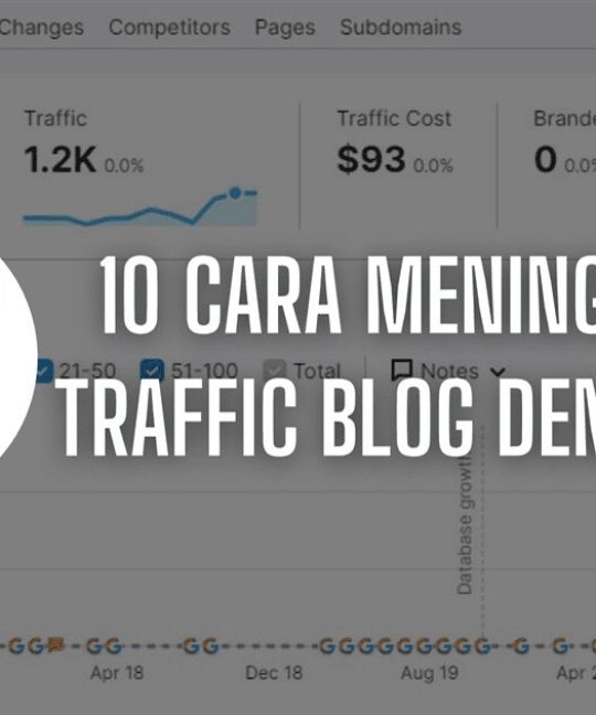10 Cara Meningkatkan Traffic Blog dengan Jitu