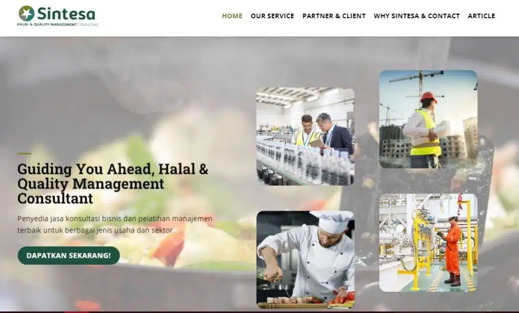 Website Sintesa Klien Creativism