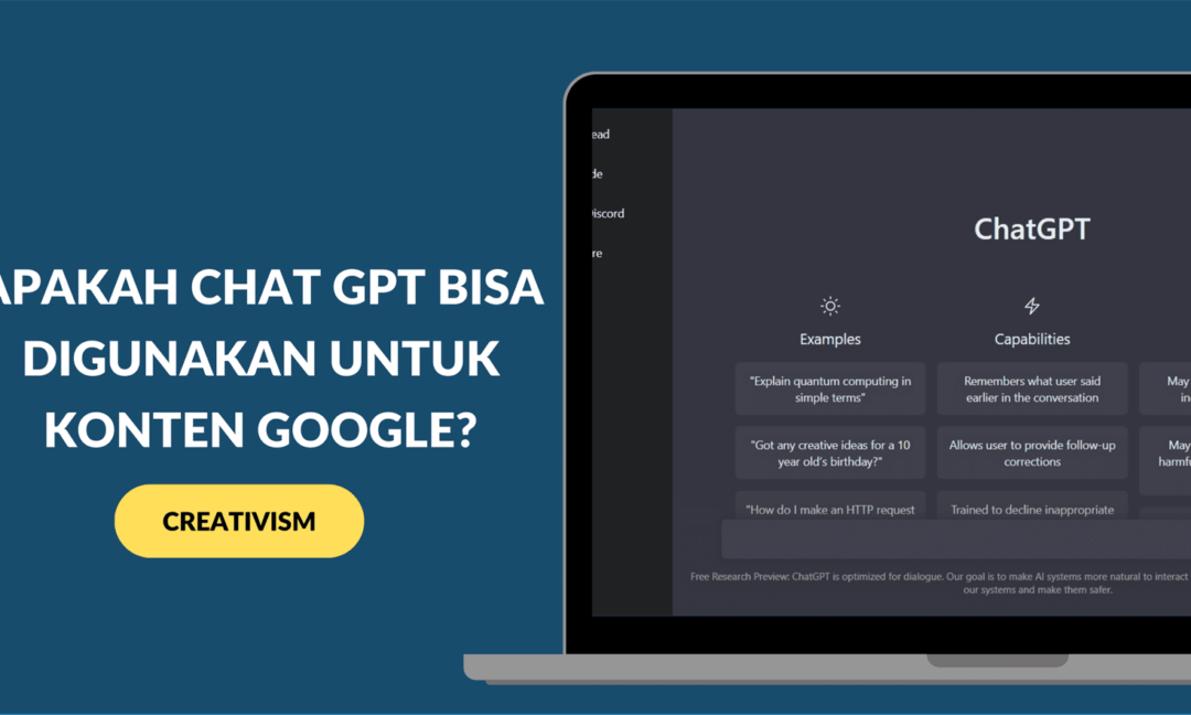 Apakah Chat GPT Bisa Digunakan untuk Konten Google