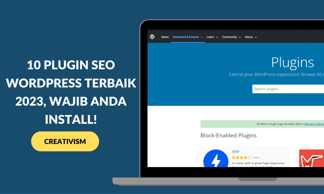10 Plugin SEO WordPress Terbaik 2023, Wajib Anda Install!