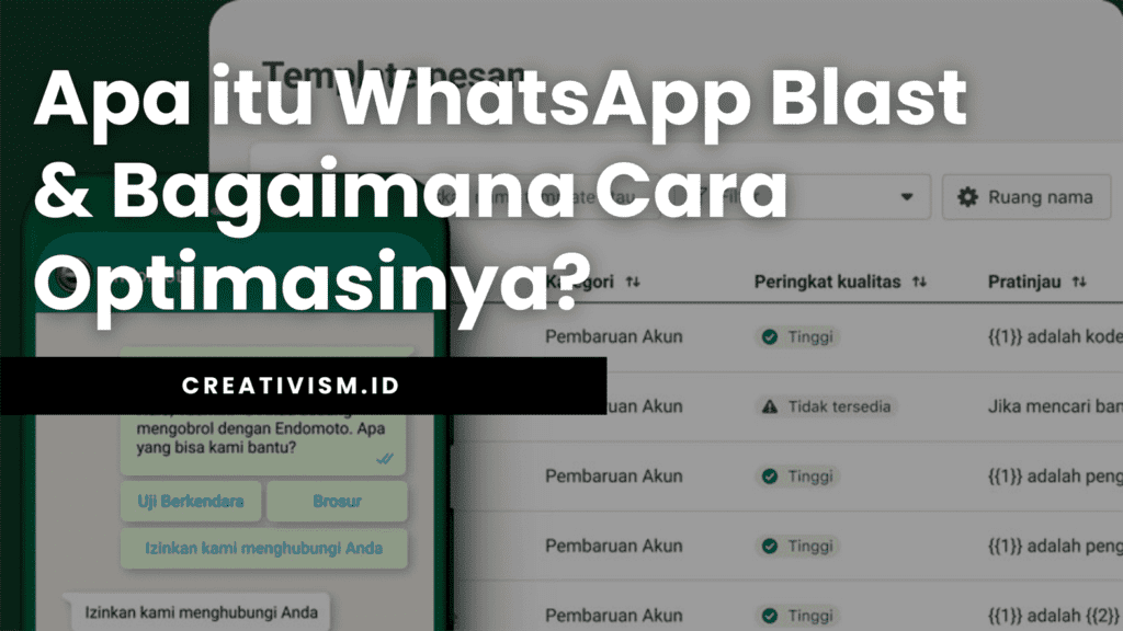 Apa itu WhatsApp Blast & Bagaimana Cara Optimasinya