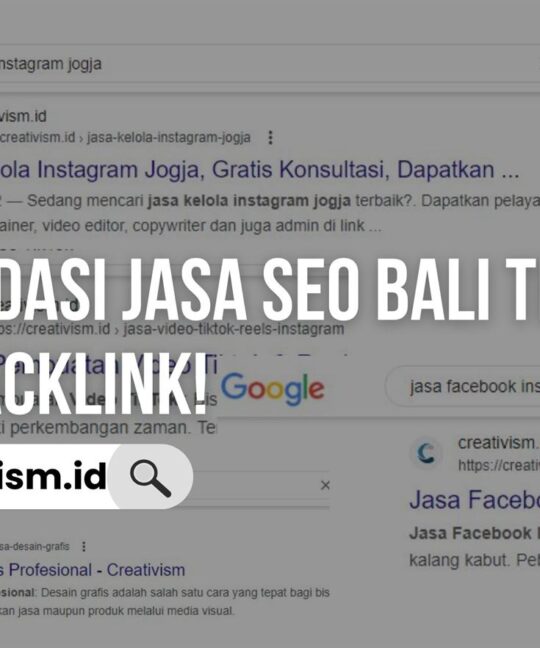 Rekomendasi Jasa SEO Bali Terbaik, Gratis Backlink!
