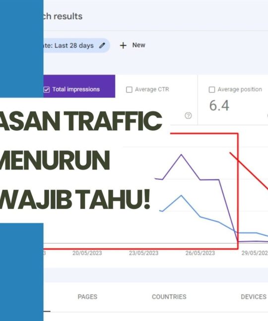 Inilah Alasan Traffic Website Menurun Drastis, Wajib Tahu!