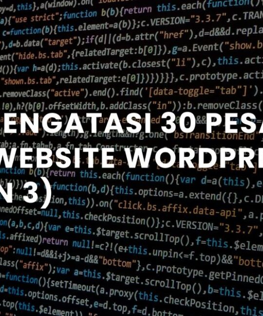 Cara Mengatasi 30 Pesan Error Website WordPress (Bagian 3)