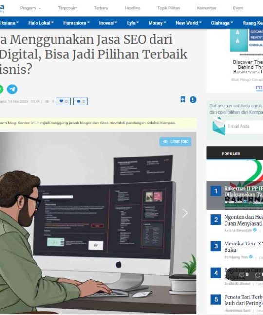 Cara Menjalankan SEO di Kompasiana
