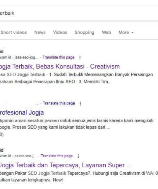 5 Manfaat Konten di Halaman Pertama Google
