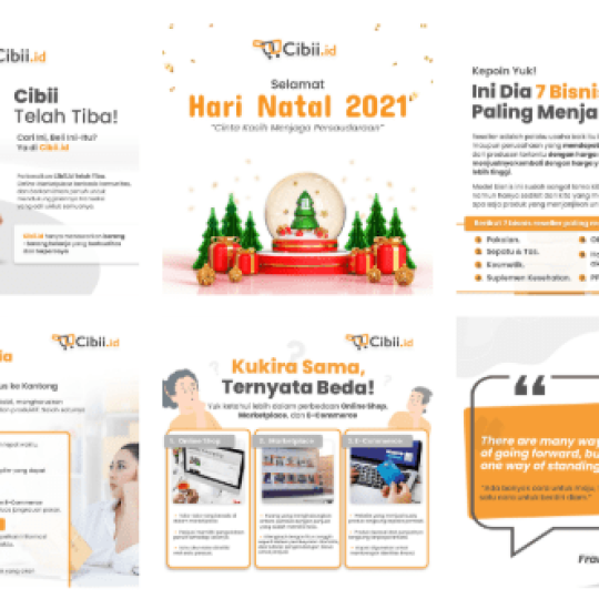 Preview Instagram Feed @cibii.id – Berbagai Jenis Konten
