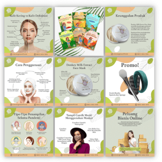 Preview Portfolio Instagram @cloverglow – Donkey Milk Face Mask Brand