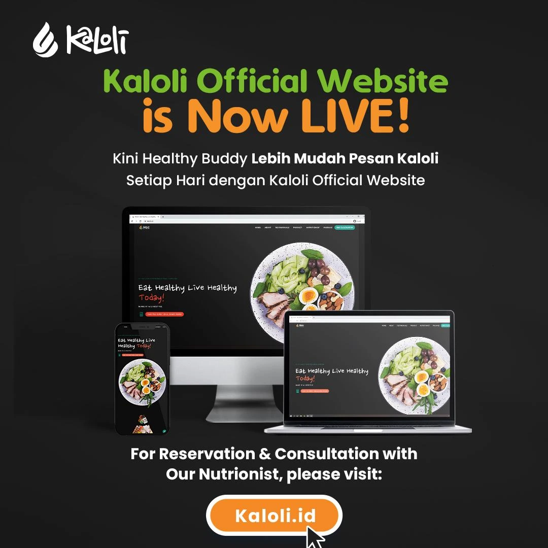 Konten launching website Kaloli