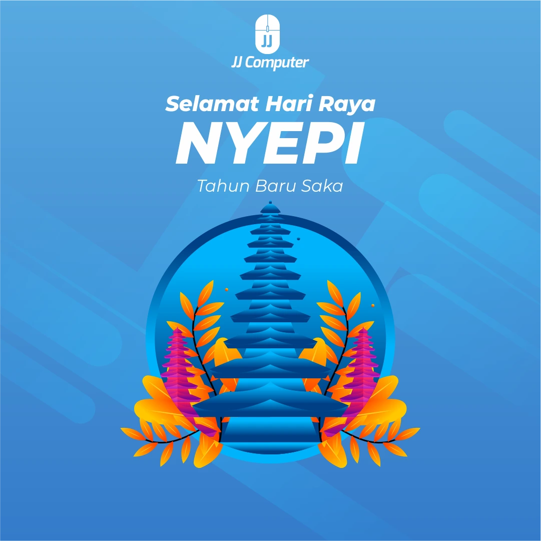 Konten ucapan Hari Raya Nyepi dari JJ Computer
