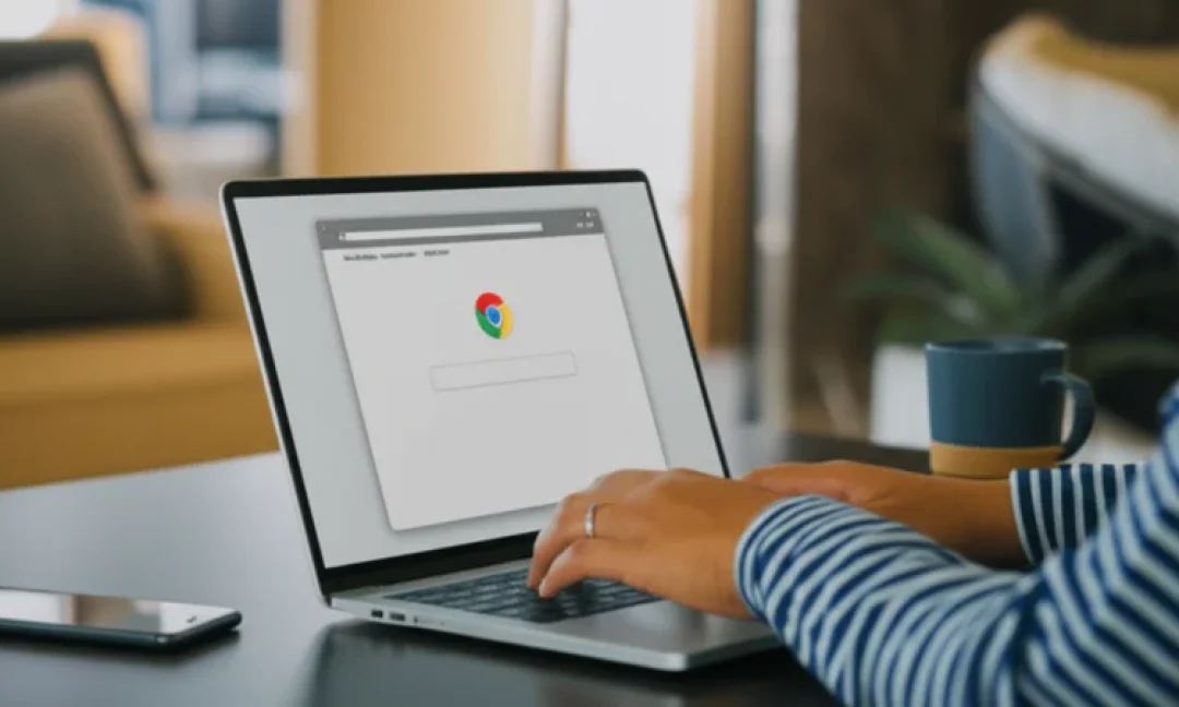 Search Google or Type a URL di browser Chrome