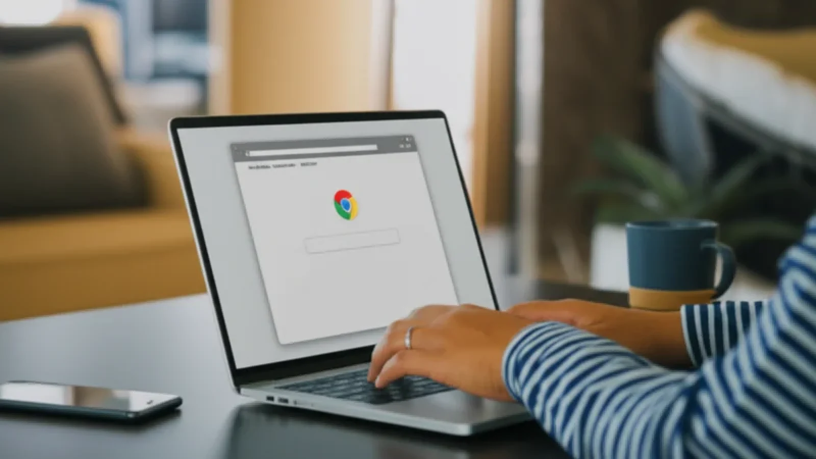 Search Google or Type a URL di browser Chrome