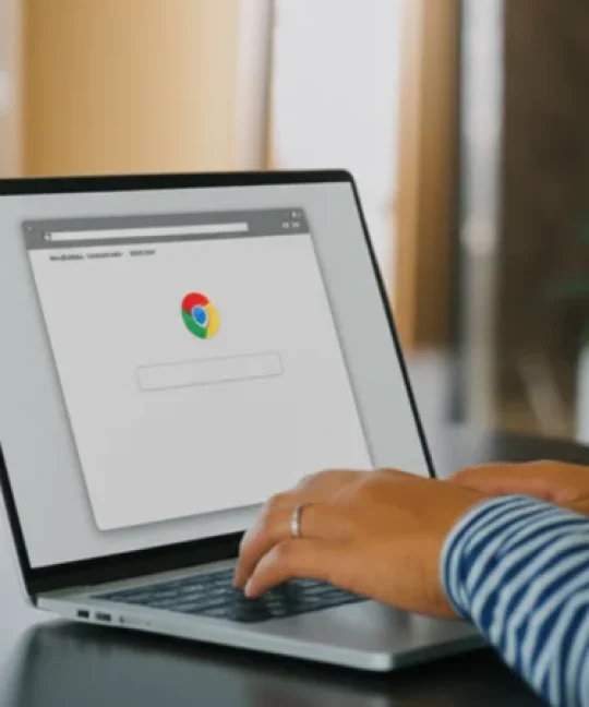 Search Google or Type a URL di browser Chrome