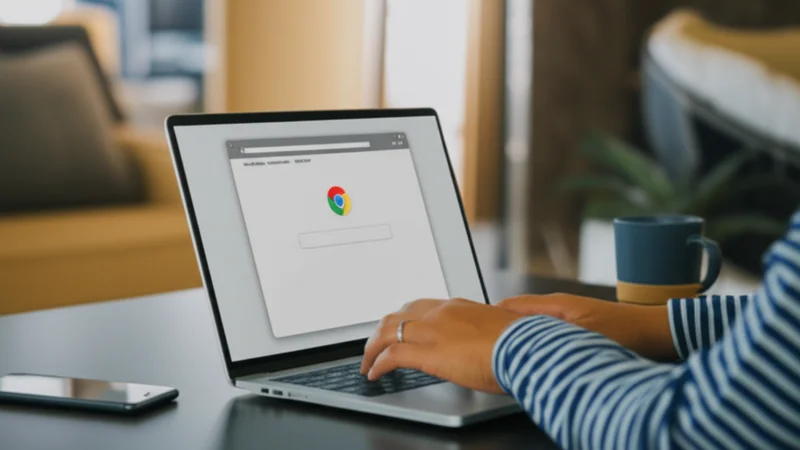 Search Google or Type a URL di browser Chrome