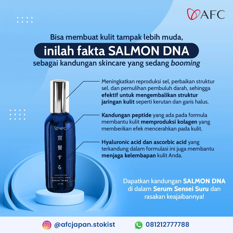 Konten edukasi Salmon DNA untuk kulit AFC Health