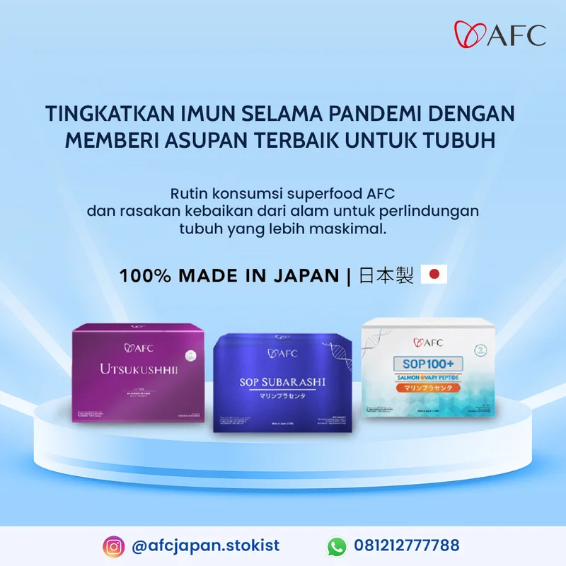 Konten feed Instagram AFC Health - superfood premium Jepang