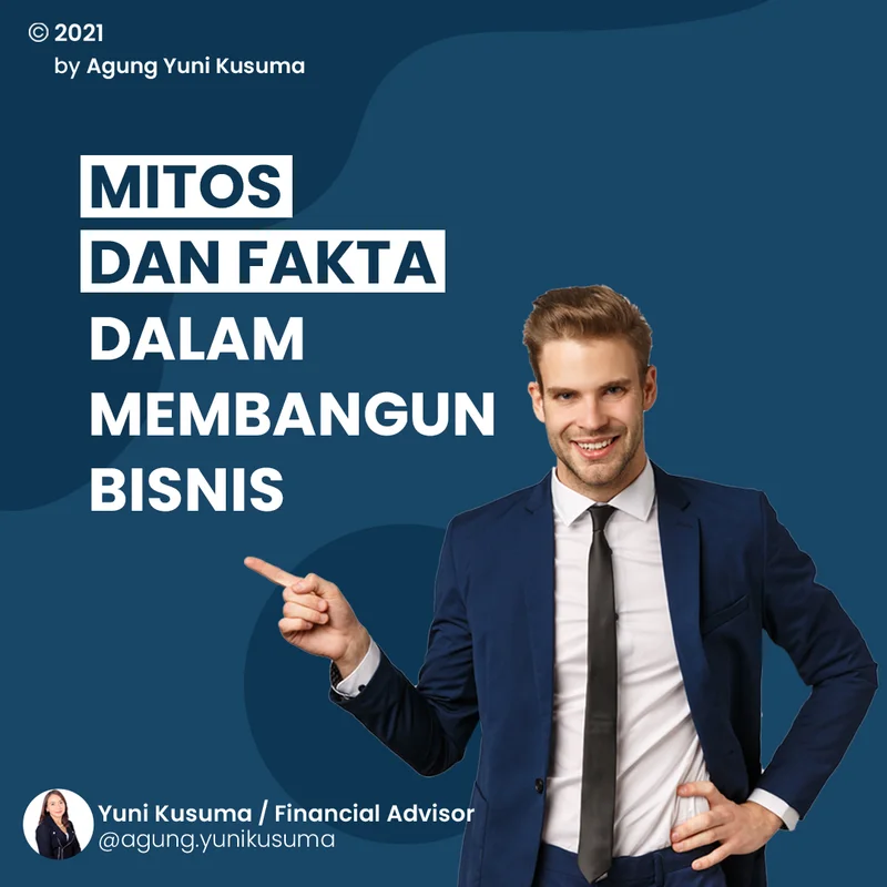 Contoh konten feed Instagram Agung Yunikusuma tentang bisnis dan literasi keuangan