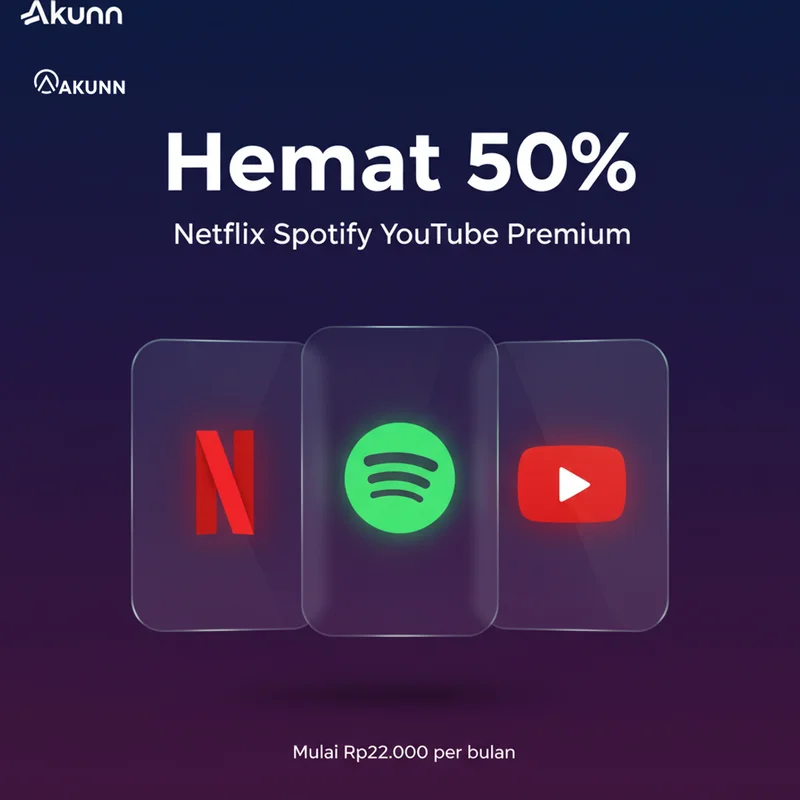 Konten Instagram Akunn - Pengenalan Layanan Sharing Akun Premium