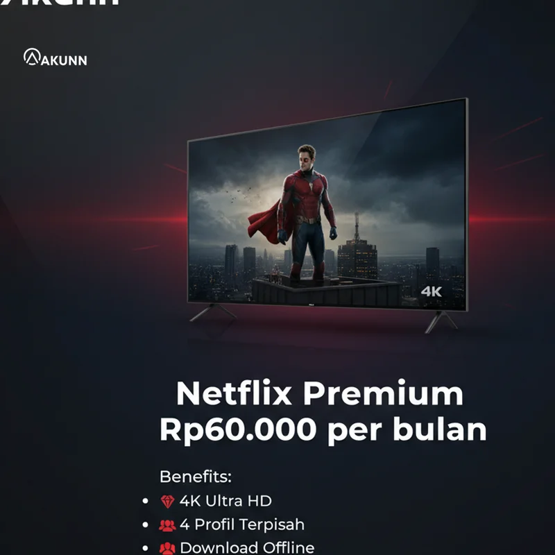 Konten Instagram Akunn - Netflix Premium 4K